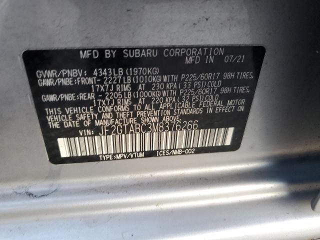 Photo 13 VIN: JF2GTABC3M8376266 - SUBARU CROSSTREK 