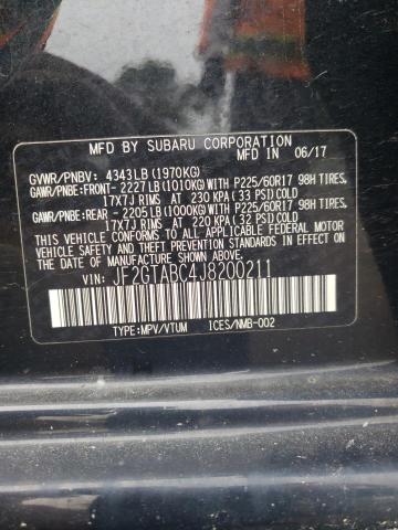 Photo 11 VIN: JF2GTABC4J8200211 - SUBARU CROSSTREK 