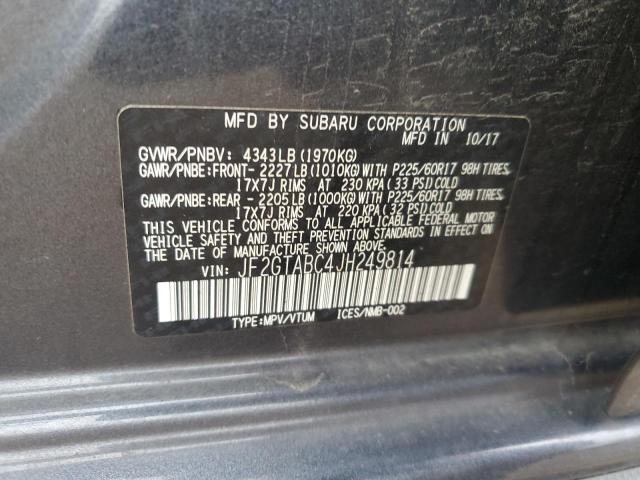 Photo 12 VIN: JF2GTABC4JH249814 - SUBARU CROSSTREK 