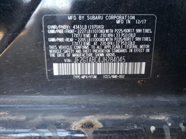 Photo 9 VIN: JF2GTABC4JH284045 - SUBARU CROSSTREK 