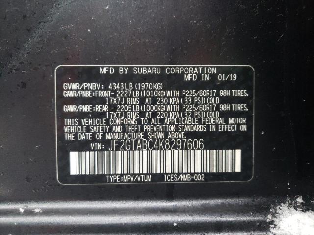 Photo 12 VIN: JF2GTABC4K8297606 - SUBARU CROSSTREK 