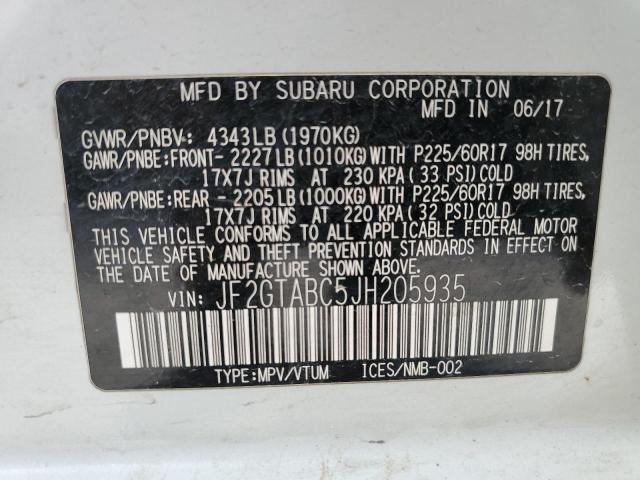 Photo 13 VIN: JF2GTABC5JH205935 - SUBARU CROSSTREK 