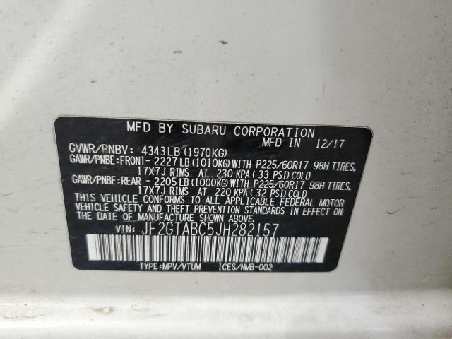 Photo 12 VIN: JF2GTABC5JH282157 - SUBARU CROSSTREK 