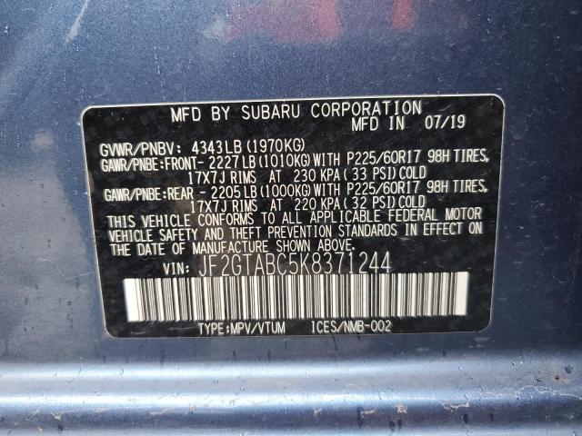 Photo 12 VIN: JF2GTABC5K8371244 - SUBARU CROSSTREK 