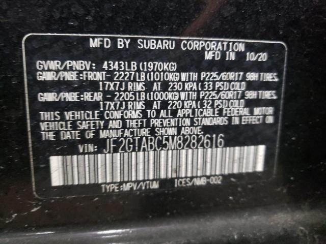 Photo 9 VIN: JF2GTABC5M8282616 - SUBARU CROSSTREK 