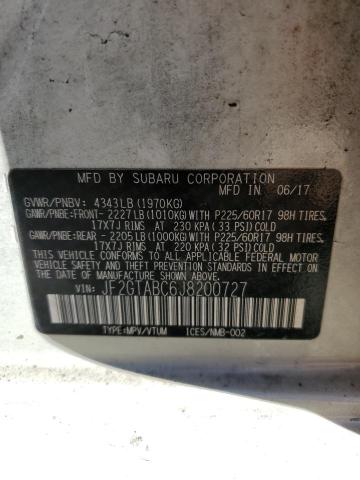 Photo 12 VIN: JF2GTABC6J8200727 - SUBARU CROSSTREK 