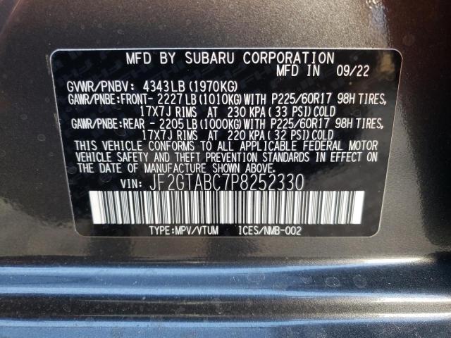 Photo 12 VIN: JF2GTABC7P8252330 - SUBARU CROSSTREK 