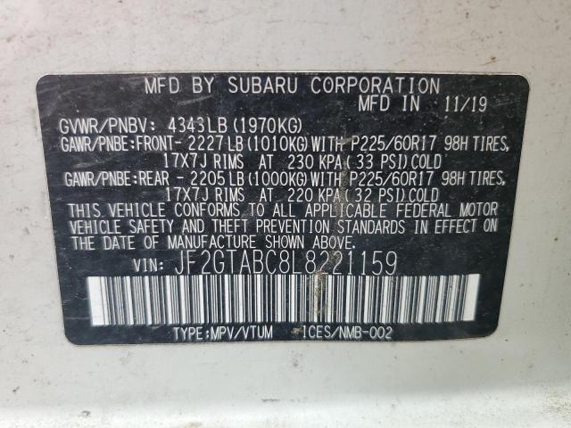 Photo 11 VIN: JF2GTABC8L8221159 - SUBARU CROSSTREK 