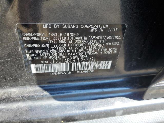 Photo 11 VIN: JF2GTABC9JH257231 - SUBARU CROSSTREK 