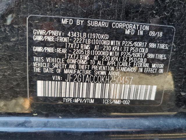 Photo 9 VIN: JF2GTACC0KH250457 - SUBARU CROSSTREK 