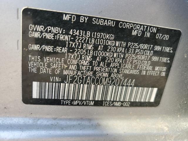 Photo 12 VIN: JF2GTACC0M9207444 - SUBARU CROSSTREK 