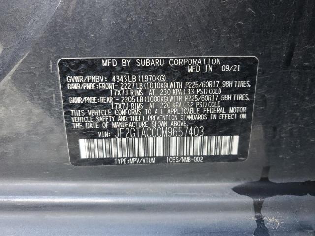 Photo 13 VIN: JF2GTACC0M9657403 - SUBARU CROSSTREK 