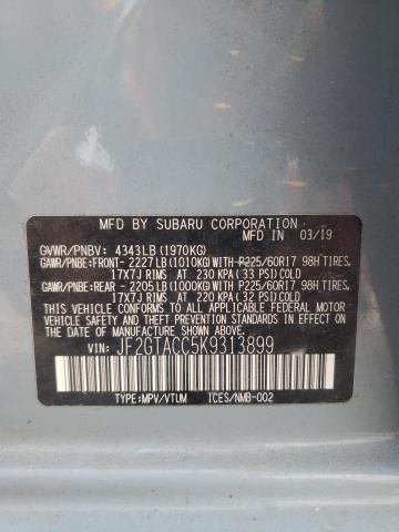 Photo 11 VIN: JF2GTACC5K9313899 - SUBARU CROSSTREK 