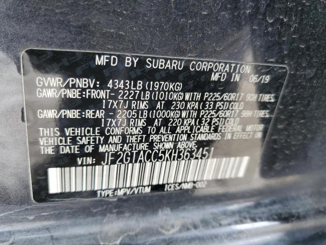 Photo 12 VIN: JF2GTACC5KH363451 - SUBARU CROSSTREK 