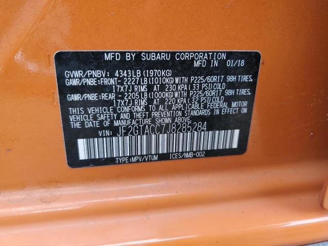 Photo 11 VIN: JF2GTACC7J8285284 - SUBARU CROSSTREK 