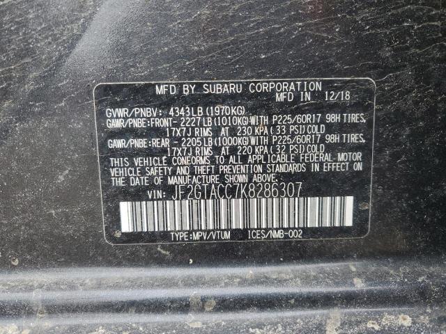 Photo 11 VIN: JF2GTACC7K8286307 - SUBARU CROSSTREK 