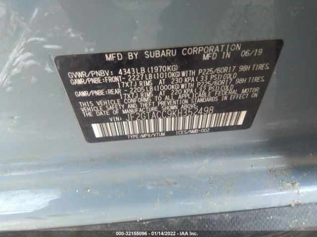 Photo 8 VIN: JF2GTACC9KH352498 - SUBARU CROSSTREK 