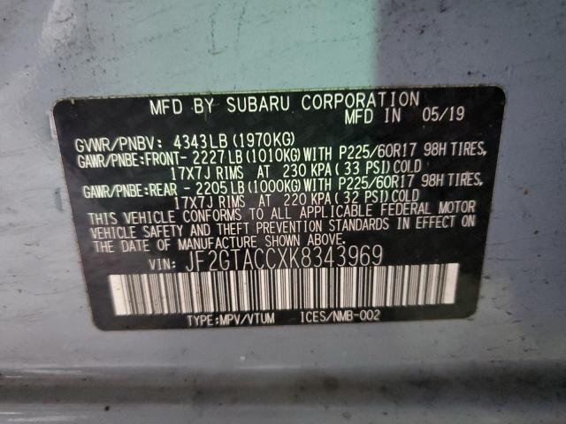 Photo 13 VIN: JF2GTACCXK8343969 - SUBARU CROSSTREK 