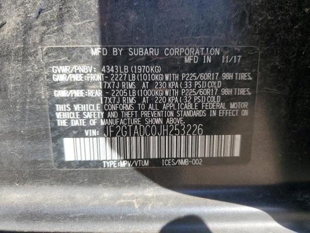 Photo 12 VIN: JF2GTADC0JH253226 - SUBARU CROSSTREK 