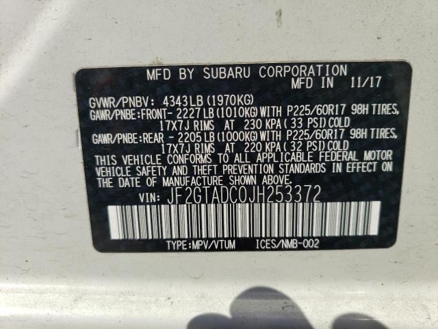 Photo 11 VIN: JF2GTADC0JH253372 - SUBARU CROSSTREK 