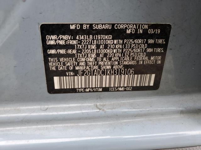 Photo 13 VIN: JF2GTADC1KH319106 - SUBARU CROSSTREK 