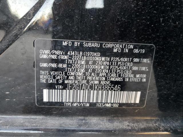 Photo 12 VIN: JF2GTADC1KH386546 - SUBARU CROSSTREK 