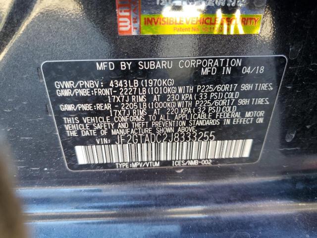 Photo 11 VIN: JF2GTADC2J8333255 - SUBARU CROSSTREK 