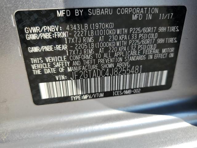 Photo 11 VIN: JF2GTADC4J8255481 - SUBARU CROSSTREK 