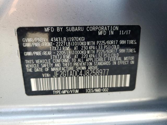 Photo 9 VIN: JF2GTADC4J8258977 - SUBARU CROSSTREK 