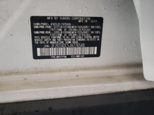 Photo 13 VIN: JF2GTADC5JH276548 - SUBARU CROSSTREK 