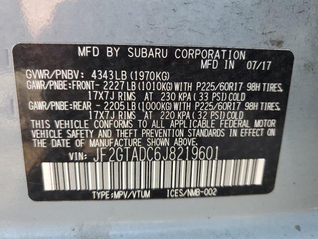 Photo 12 VIN: JF2GTADC6J8219601 - SUBARU CROSSTREK 