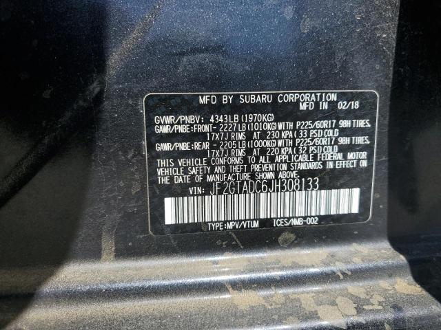 Photo 12 VIN: JF2GTADC6JH308133 - SUBARU CROSSTREK 