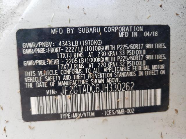 Photo 12 VIN: JF2GTADC6JH330262 - SUBARU CROSSTREK 