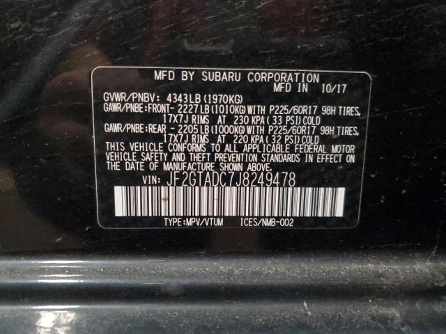 Photo 12 VIN: JF2GTADC7J8249478 - SUBARU CROSSTREK 