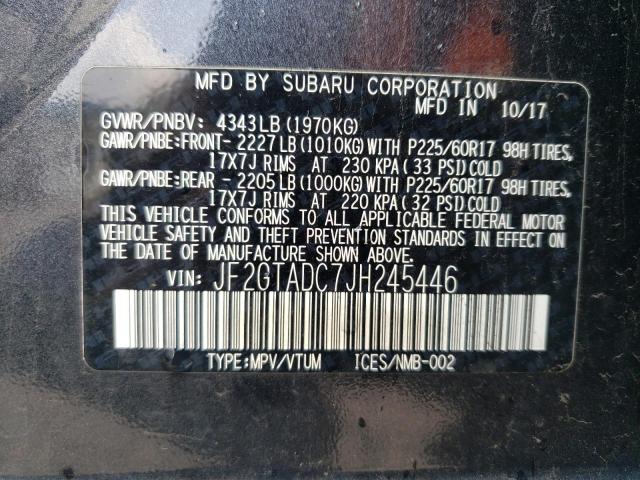 Photo 11 VIN: JF2GTADC7JH245446 - SUBARU CROSSTREK 