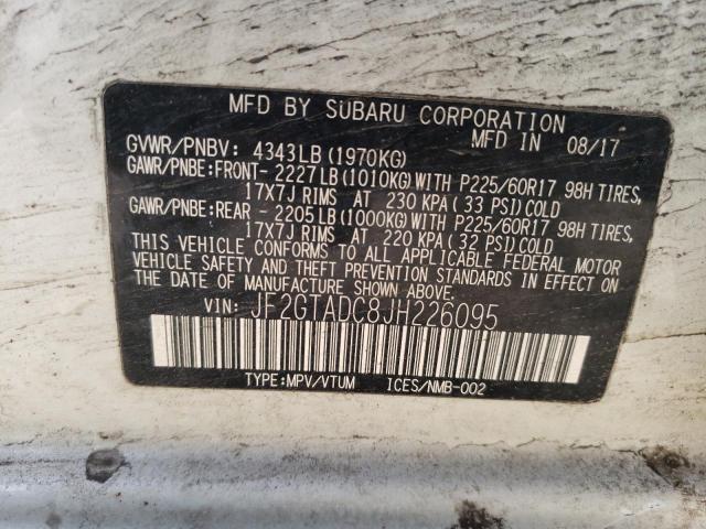 Photo 11 VIN: JF2GTADC8JH226095 - SUBARU CROSSTREK 