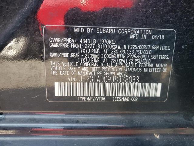 Photo 12 VIN: JF2GTADC9J8338033 - SUBARU CROSSTREK 