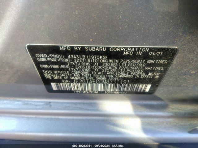 Photo 8 VIN: JF2GTAEC0M8331491 - SUBARU CROSSTREK 