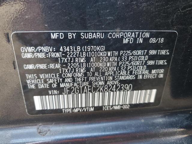 Photo 12 VIN: JF2GTAEC2K8242390 - SUBARU CROSSTREK 