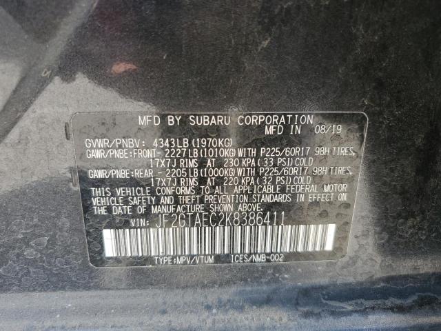 Photo 11 VIN: JF2GTAEC2K8386411 - SUBARU CROSSTREK 