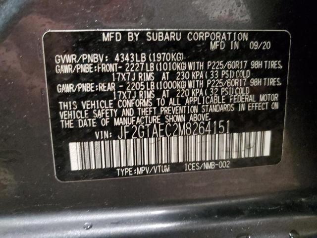 Photo 12 VIN: JF2GTAEC2M8264151 - SUBARU CROSSTREK 