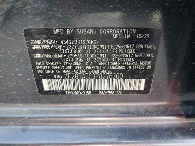 Photo 12 VIN: JF2GTAEC3P8276300 - SUBARU CROSSTREK 