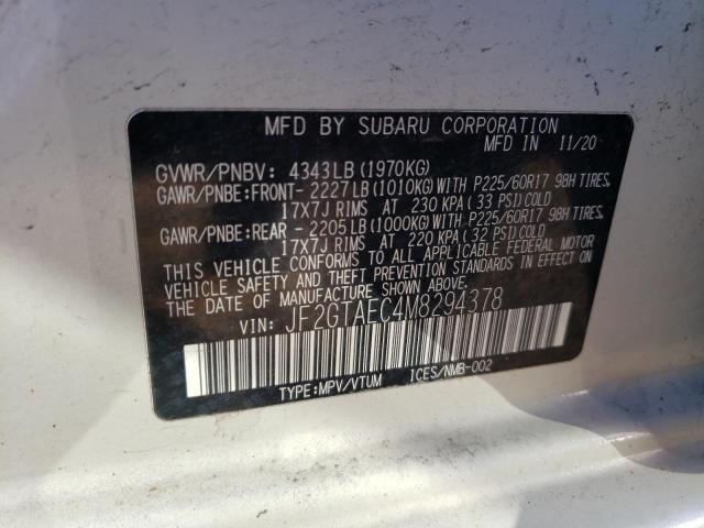 Photo 11 VIN: JF2GTAEC4M8294378 - SUBARU CROSSTREK 