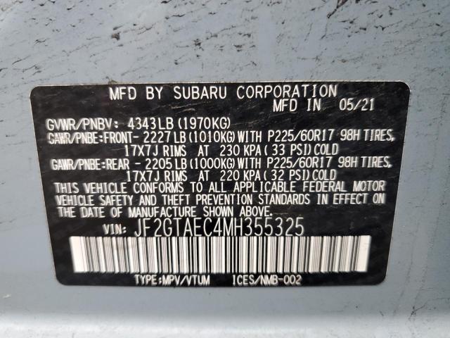 Photo 12 VIN: JF2GTAEC4MH355325 - SUBARU CROSSTREK 