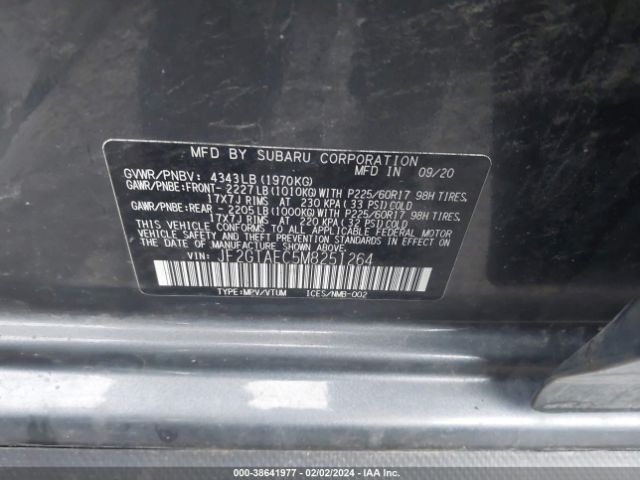 Photo 8 VIN: JF2GTAEC5M8251264 - SUBARU CROSSTREK 