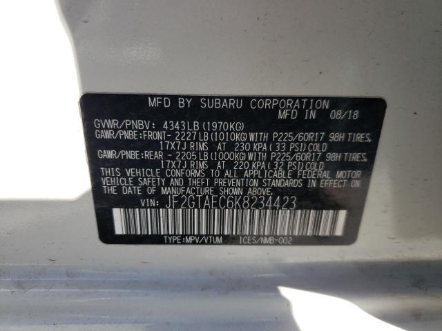 Photo 9 VIN: JF2GTAEC6K8234423 - SUBARU CROSSTREK 