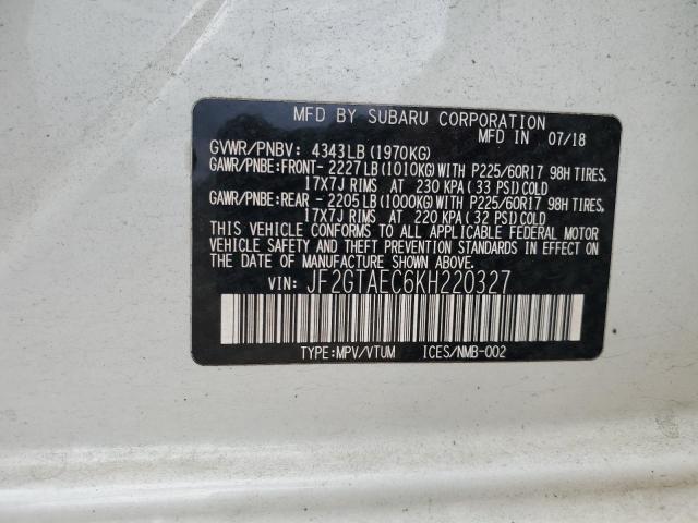 Photo 13 VIN: JF2GTAEC6KH220327 - SUBARU CROSSTREK 