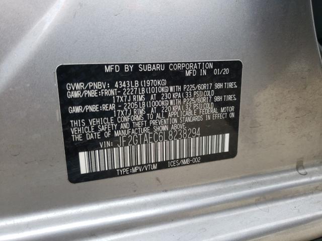 Photo 9 VIN: JF2GTAEC6L8238294 - SUBARU CROSSTREK 