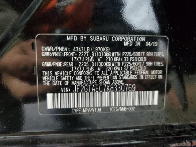 Photo 12 VIN: JF2GTAEC7K8330769 - SUBARU CROSSTREK 