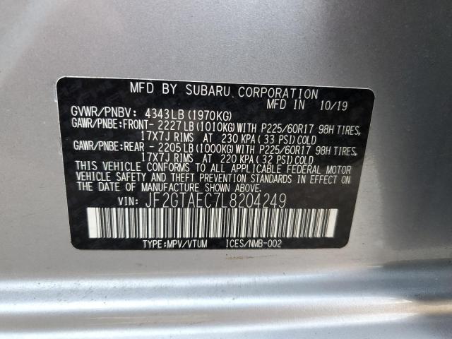 Photo 13 VIN: JF2GTAEC7L8204249 - SUBARU CROSSTREK 